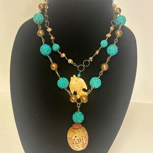 Women’s multi strand costume necklace